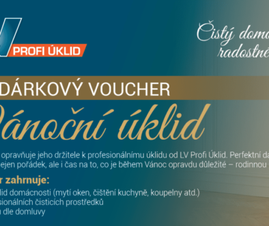 Dárkový voucher na úklid Dárkový voucher na úklid